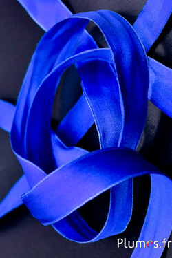 Ruban satin - largeur 25 mm - bleu